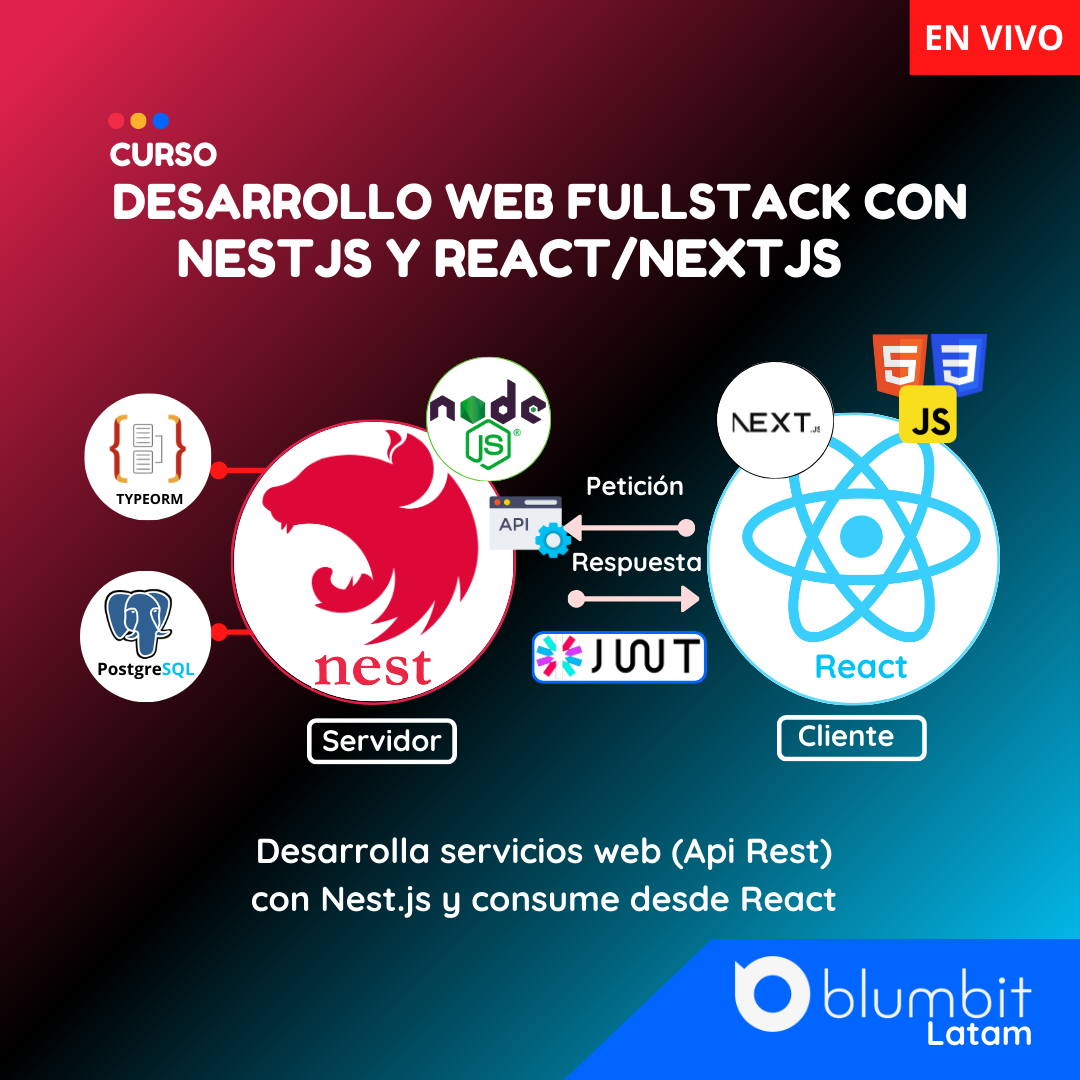 CURSO DESARROLLO WEB FULLSTACK CON NESTJS Y REACT