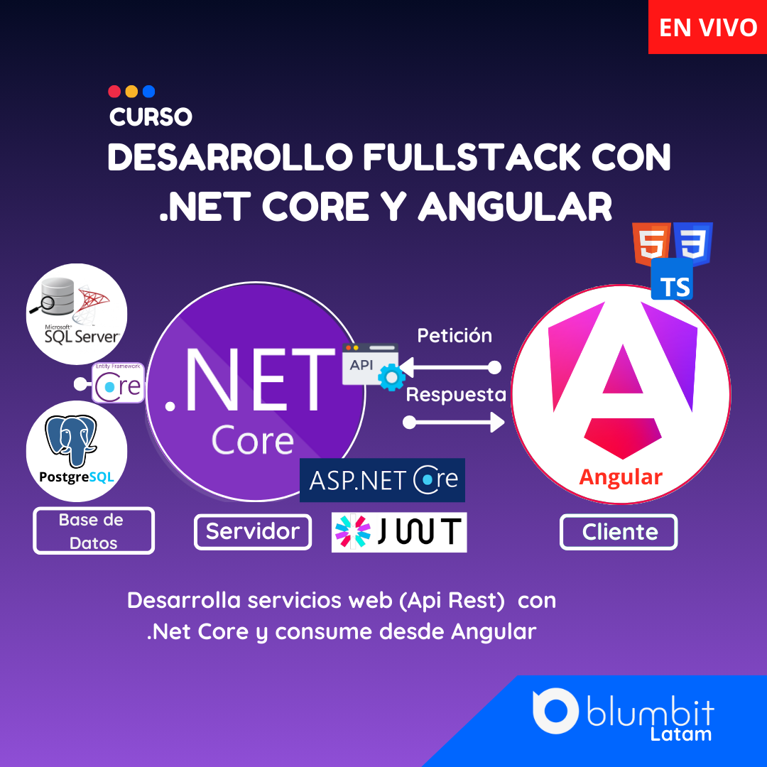 CURSO DESARROLLO FULLSTACK CON .NET CORE Y ANGULAR V4