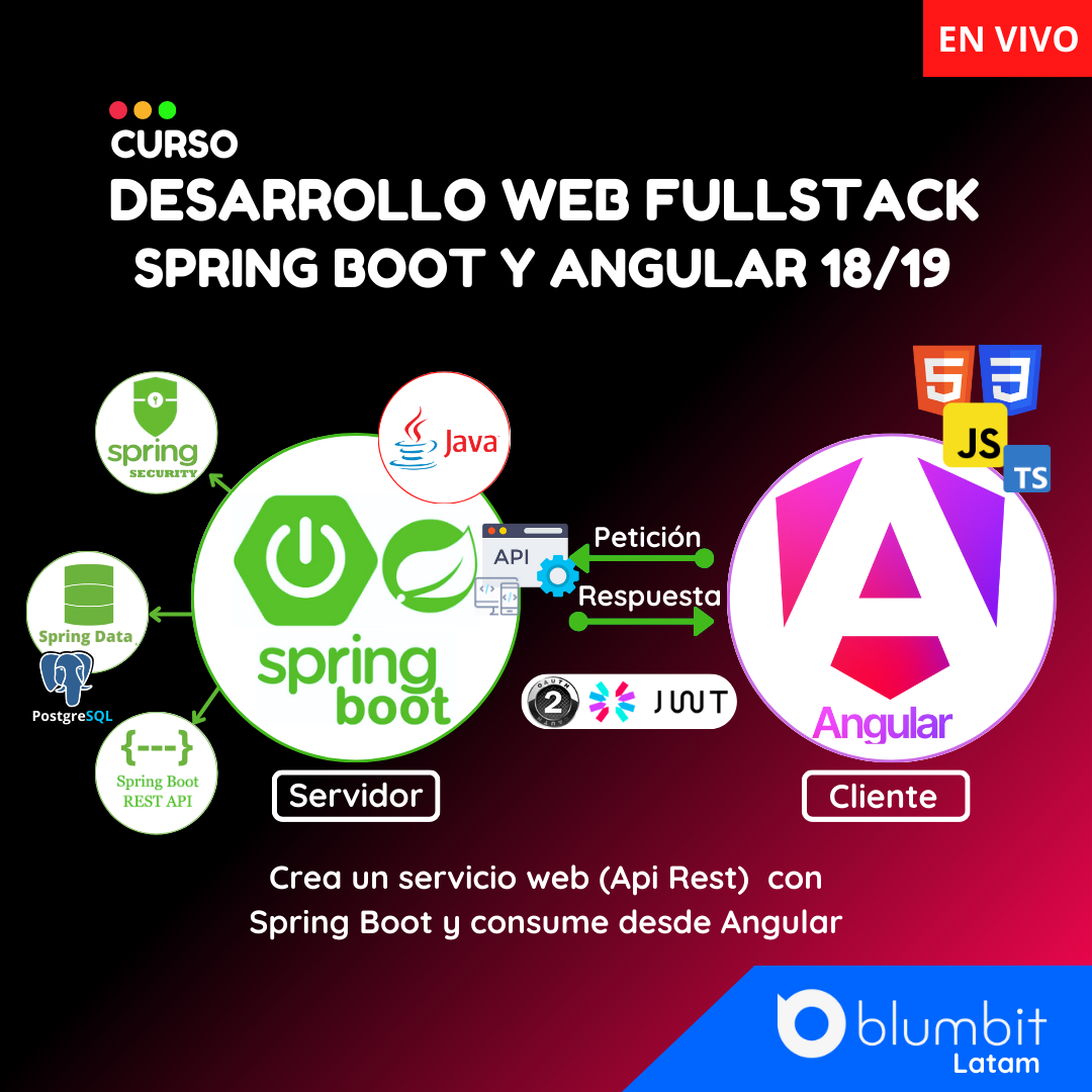 CURSO DEDSARROLLO WEB FULLSTACK CON SPRING BOOT Y ANGULAR 18/19 V6