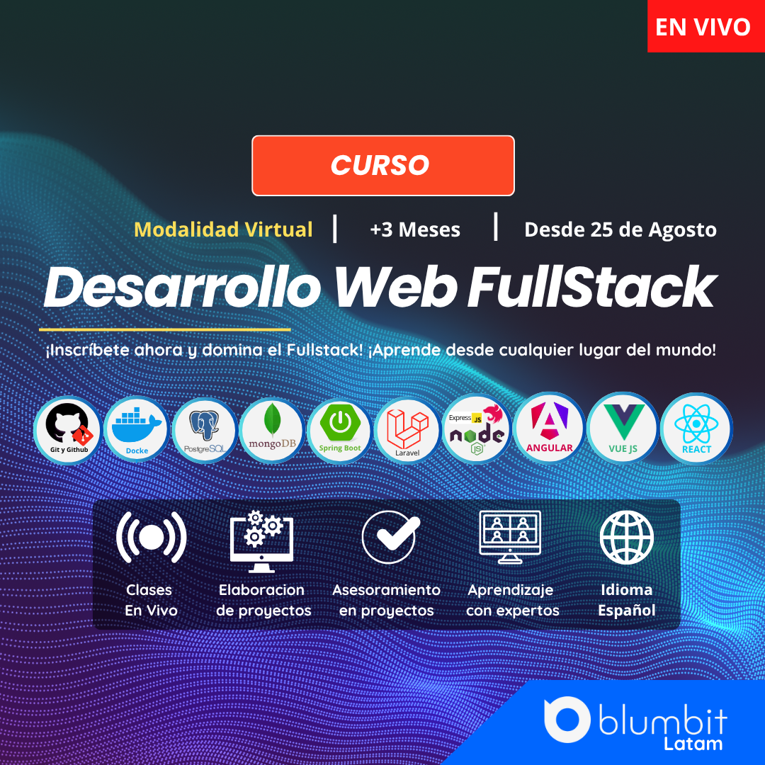 CURSO DE ESPECIALIZACIÓN EN DESARROLLO WEB FULLSTACK V3