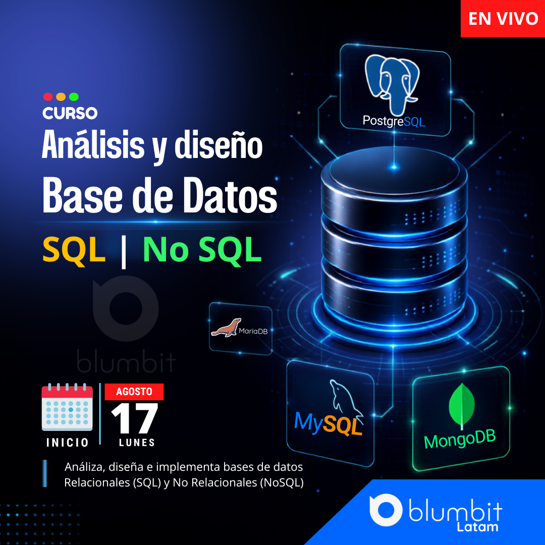 CURSO ANÁLISIS Y DISEÑO DE BASE DE DATOS
