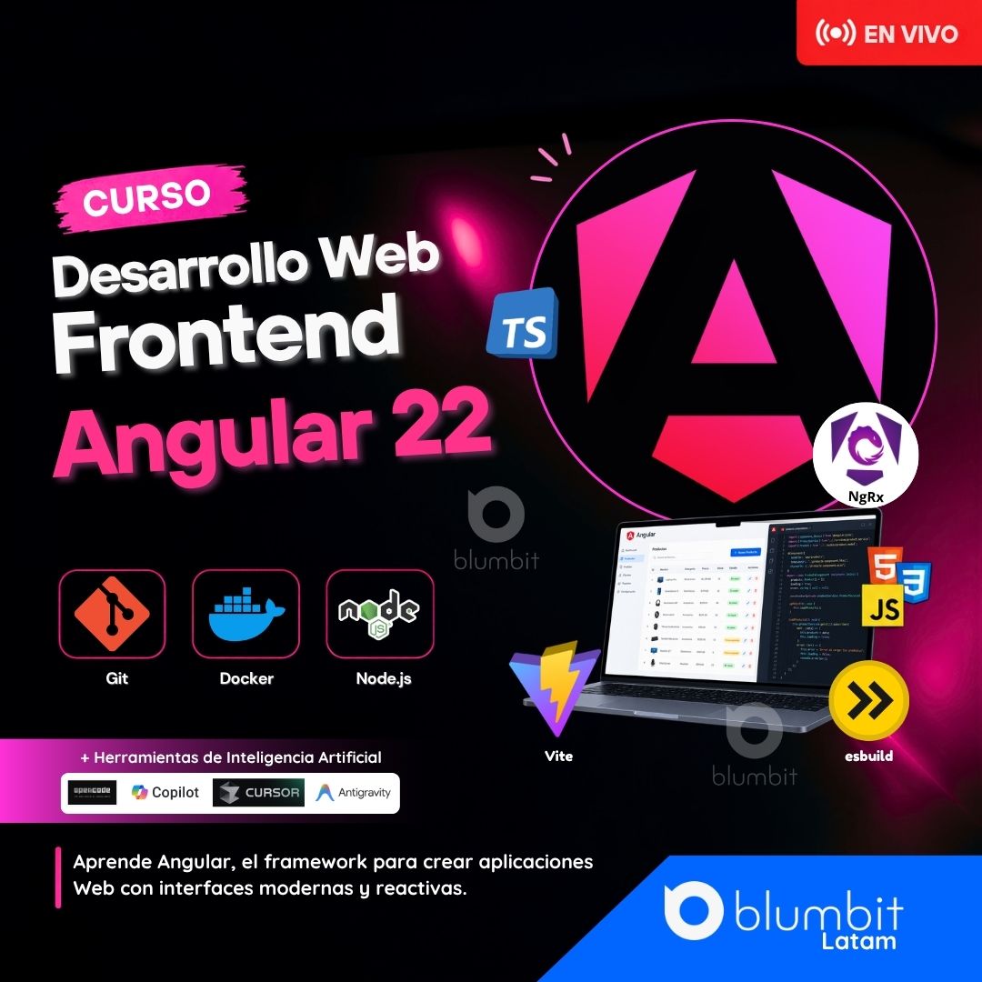 CURSO DESARROLLO WEB FRONTEND CON ANGULAR V6